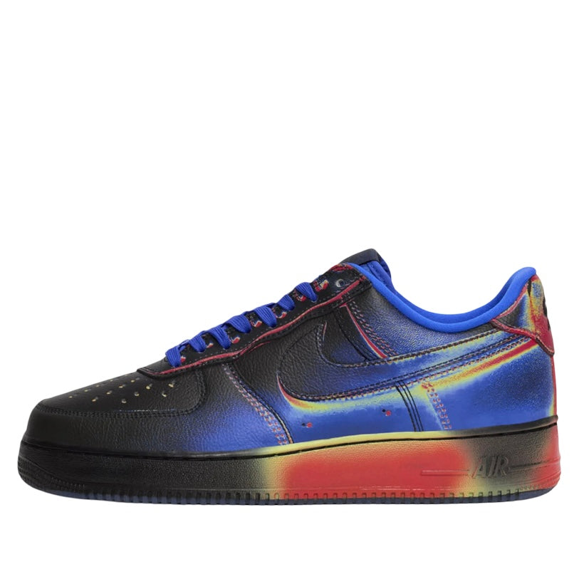 IB6834 001 Nike Air Force 1 Low Retro Heat Map Black Racer Blue