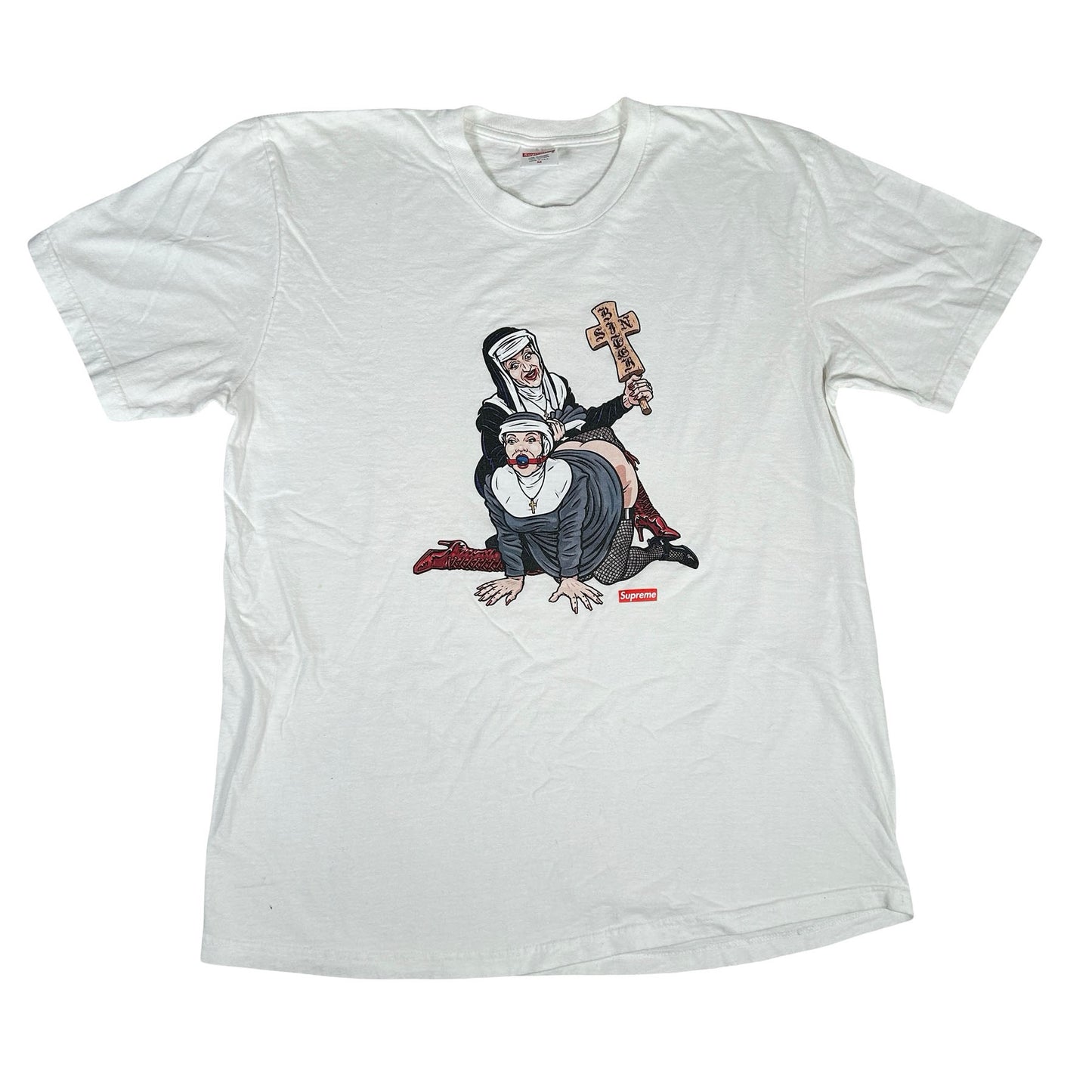 Supreme Nuns Tee White [USED] - M (Used)