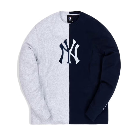 Kith For Major League Baseball New York Yankees Split L/S Tee Multi [USED] - XS (Used)