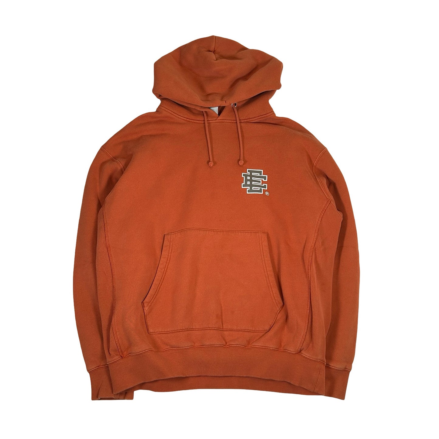 Eric Emanuel EE Basic/Core Hoodie Orange/Grey [USED] - L (Used)