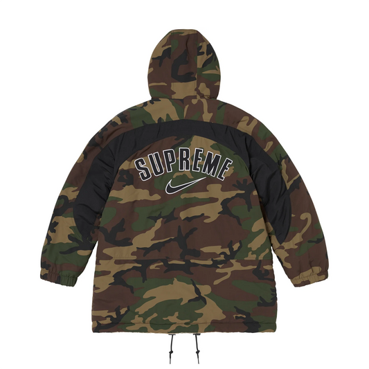 Supreme Nike Faux Fur Reversible Parka Woodland Camo