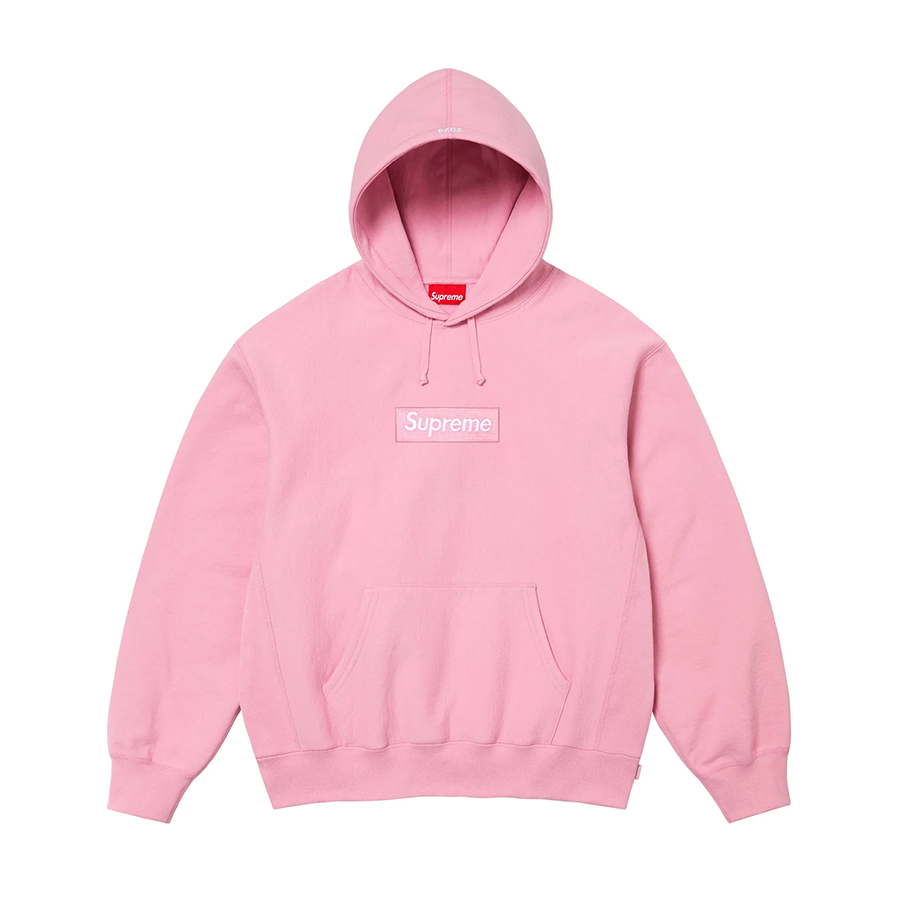 Supreme Box Logo Hooded Sweatshirt FW24 Pink