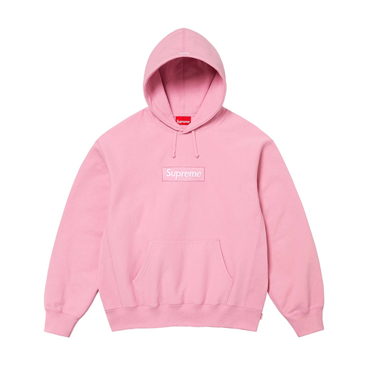 Supreme Box Logo Hooded Sweatshirt FW24 Pink