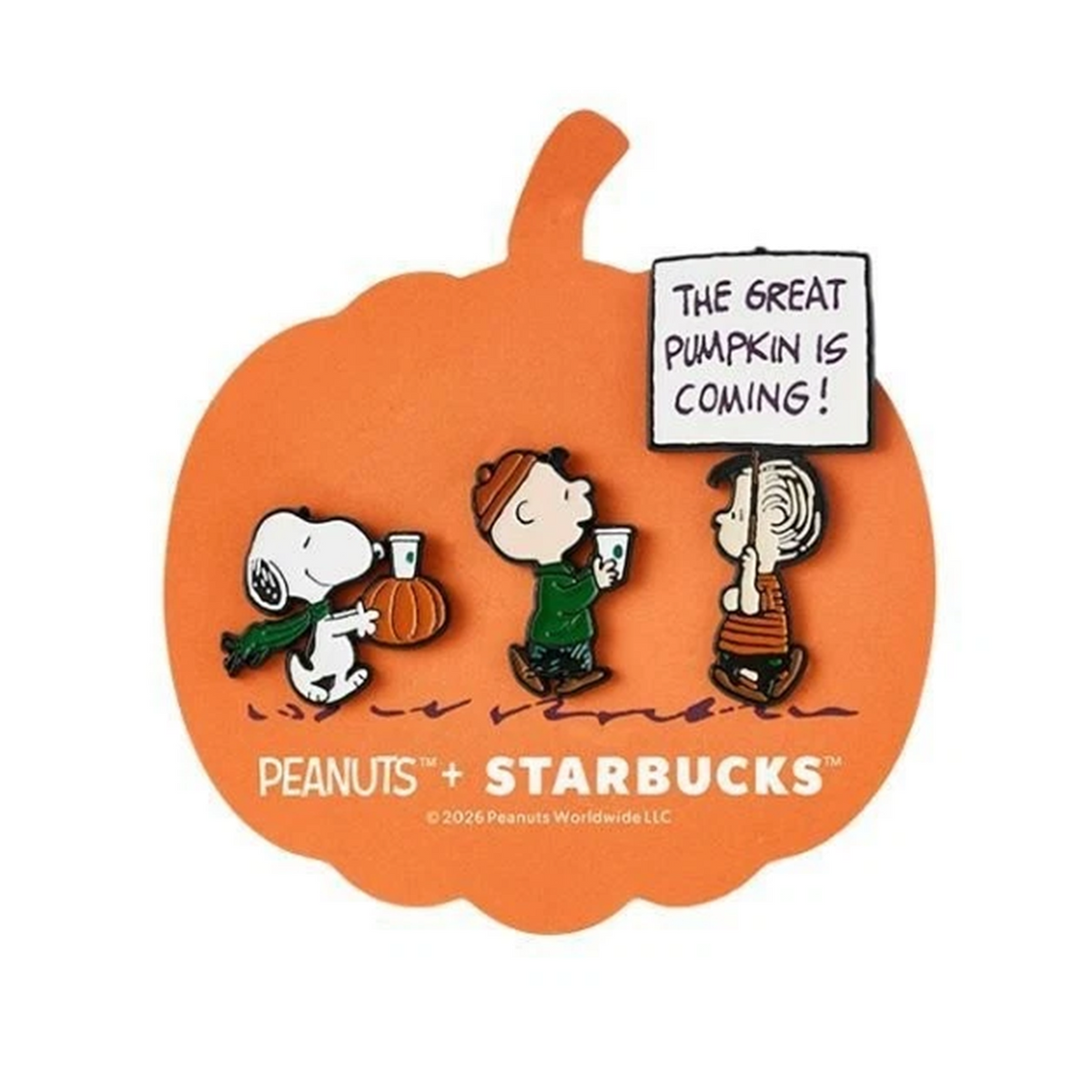 Starbucks x Peanuts Snoopy Enamel Pin Set