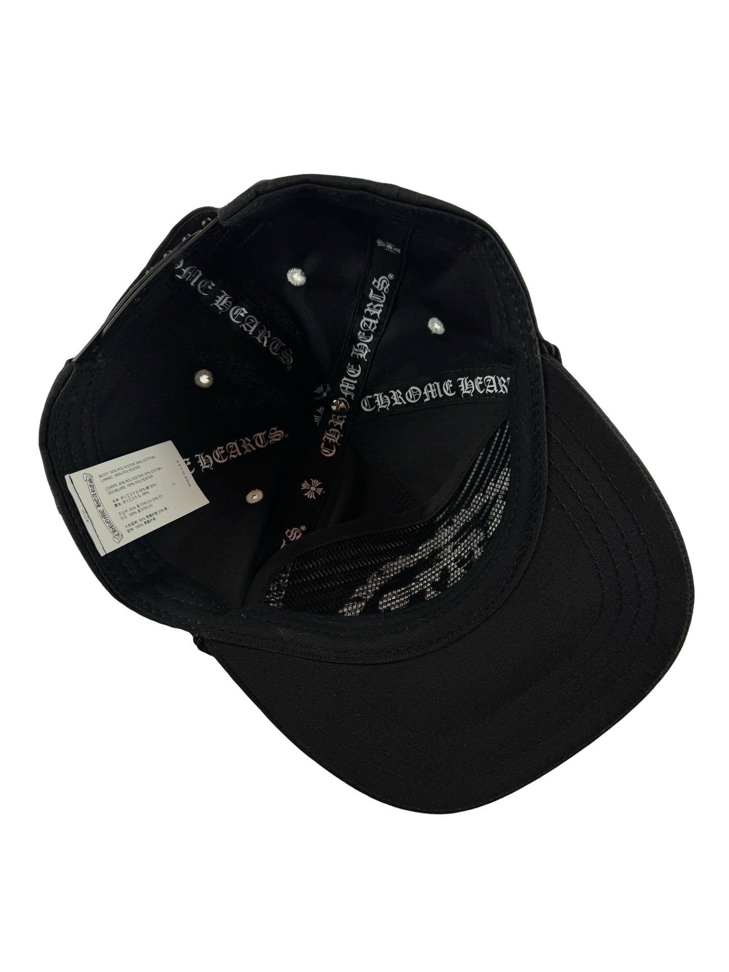 Chrome Hearts Men's Triple Cross Embroidered Hollywood Hat