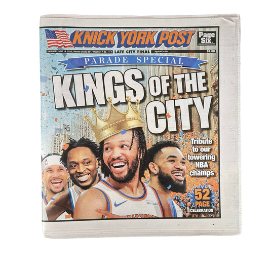 NY Knicks New York Post Kings of the City Parade Special Full Newspaper 6/18/2026