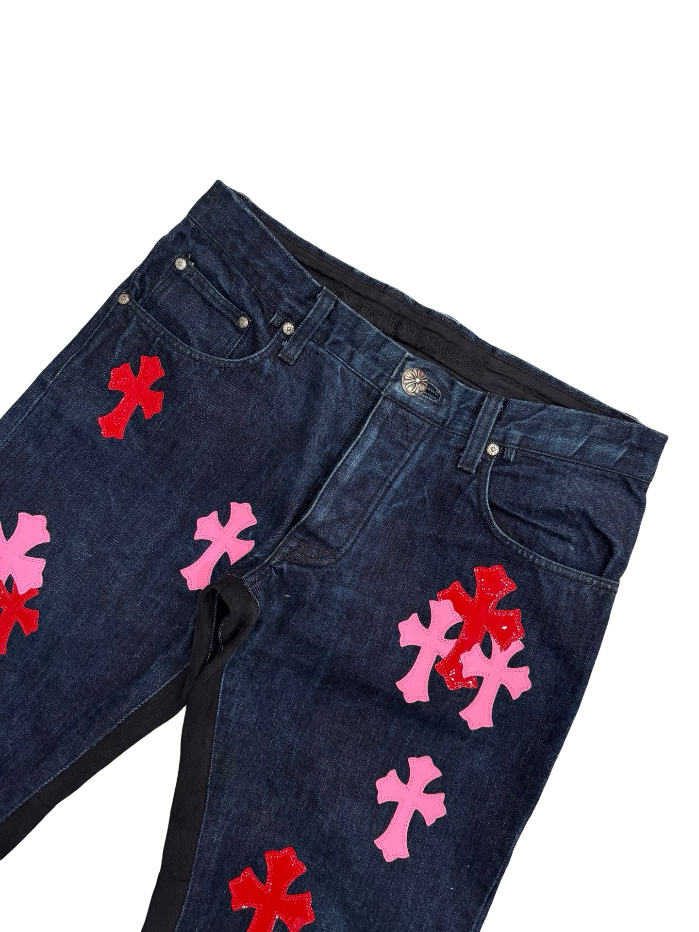 Chrome Hearts Cross Patch Denim Flared - Size 33