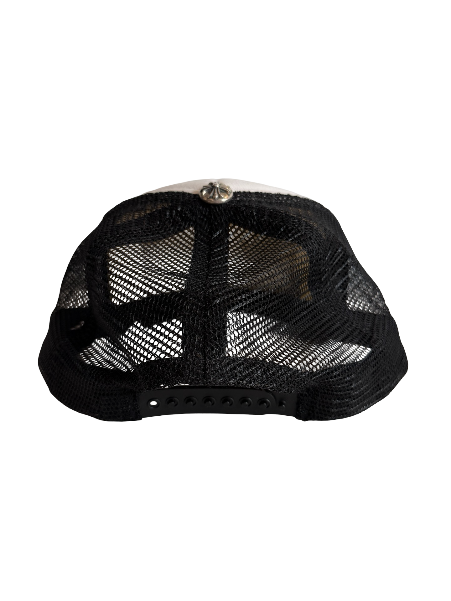 Chrome Hearts CH Hollywood Trucker Hat Black/White [USED] [7/10]