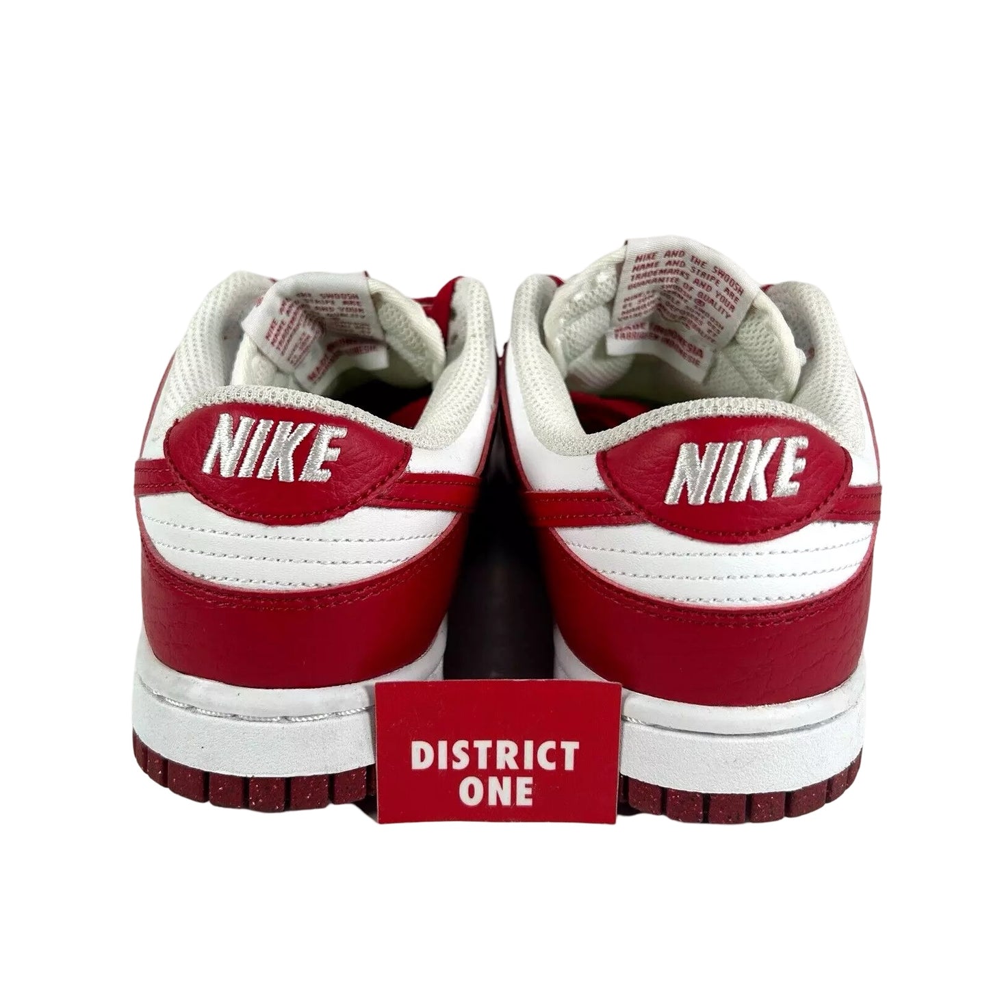 DN1431 101 Nike Dunk Low Next Nature White Gym Red (Women's) [USED] - 5.5 W (Used) (No Box)