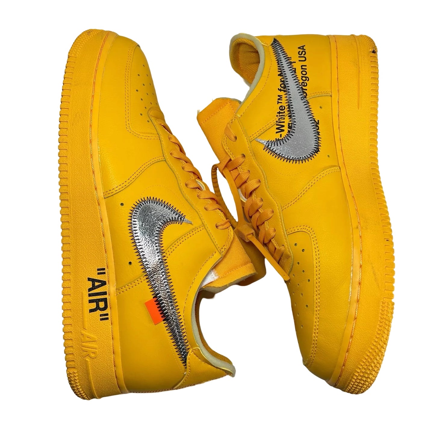 DD1876 700 Nike Air Force 1 Low Off-White ICA University Gold [USED] - 11.5 M (Used)