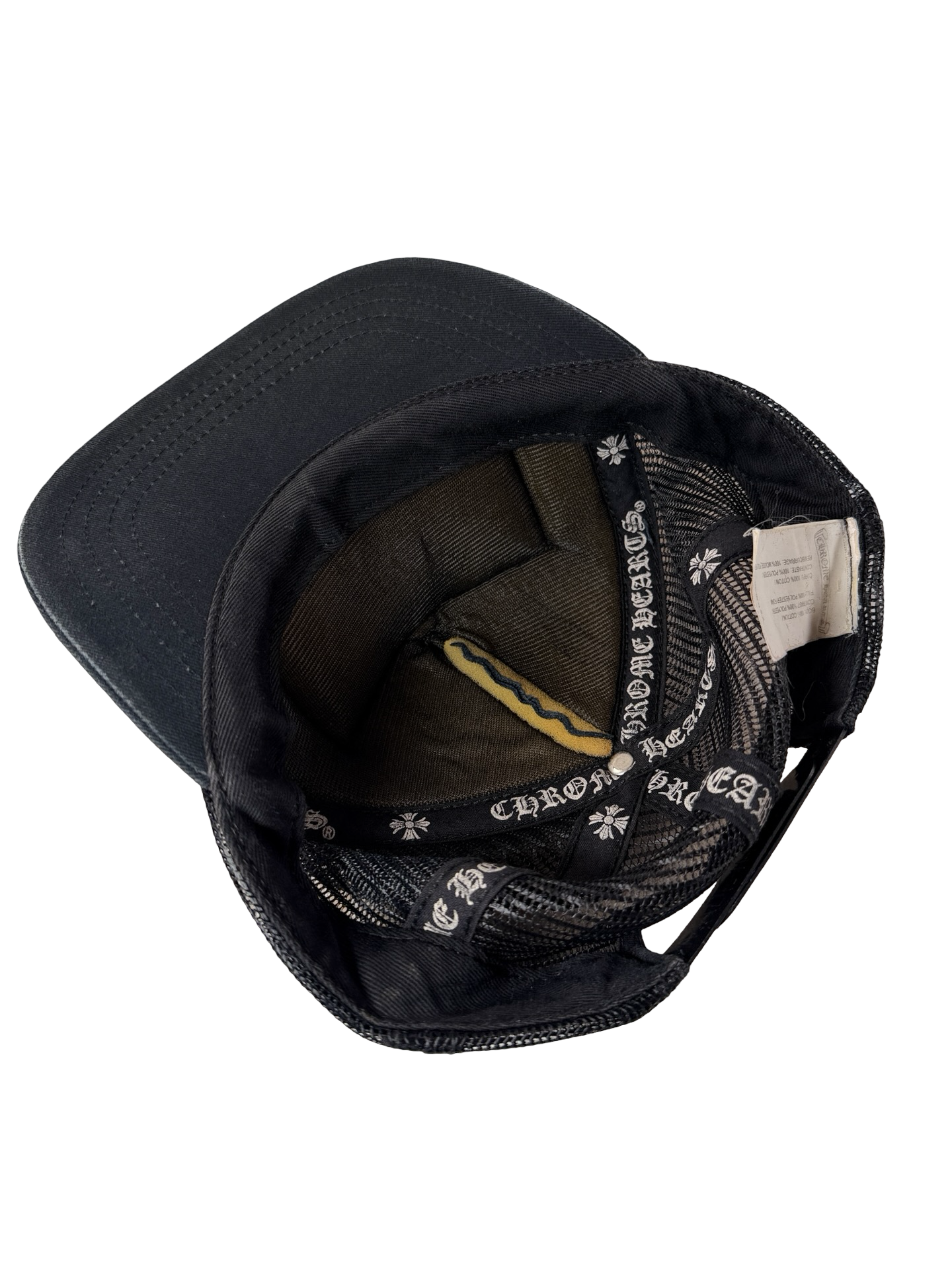 Chrome Hearts FUCK Hollywood Trucker Hat Black/Black [USED] - O/S (Used4)
