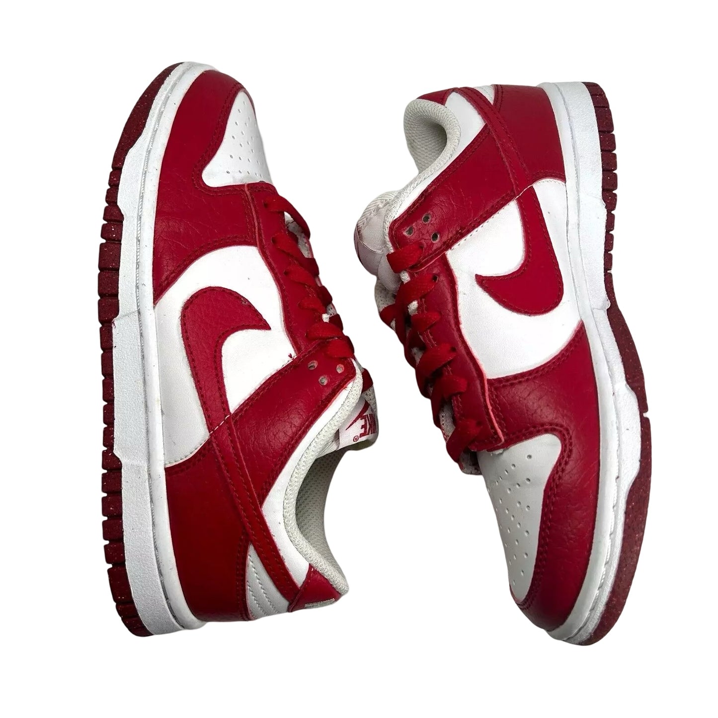 DN1431 101 Nike Dunk Low Next Nature White Gym Red (Women's) [USED] - 5.5 W (Used) (No Box)