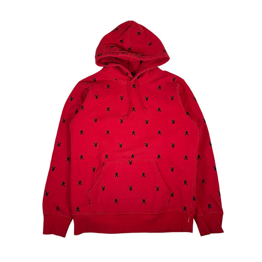 Supreme/Playboy Hooded Sweatshirt (FW15) Red [USED] - M (Used)