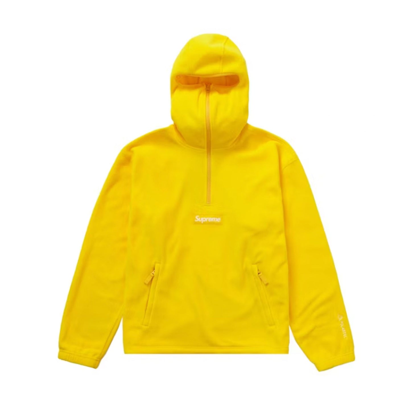 Supreme Polartec Facemask Half Zip Hooded Sweatshirt Yellow [USED] - XXL (Used)