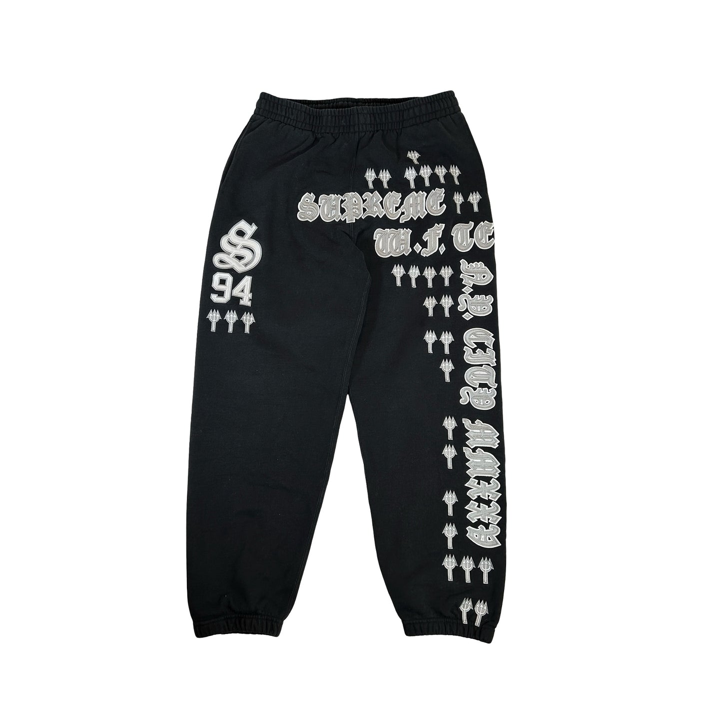 Supreme League Champs Sweatpant Black [USED] - M (Used)
