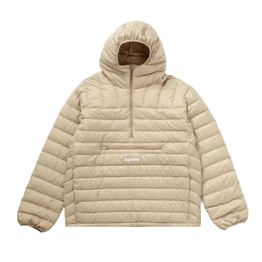 Supreme Micro Down Half Zip Hooded Pullover (FW22) Tan