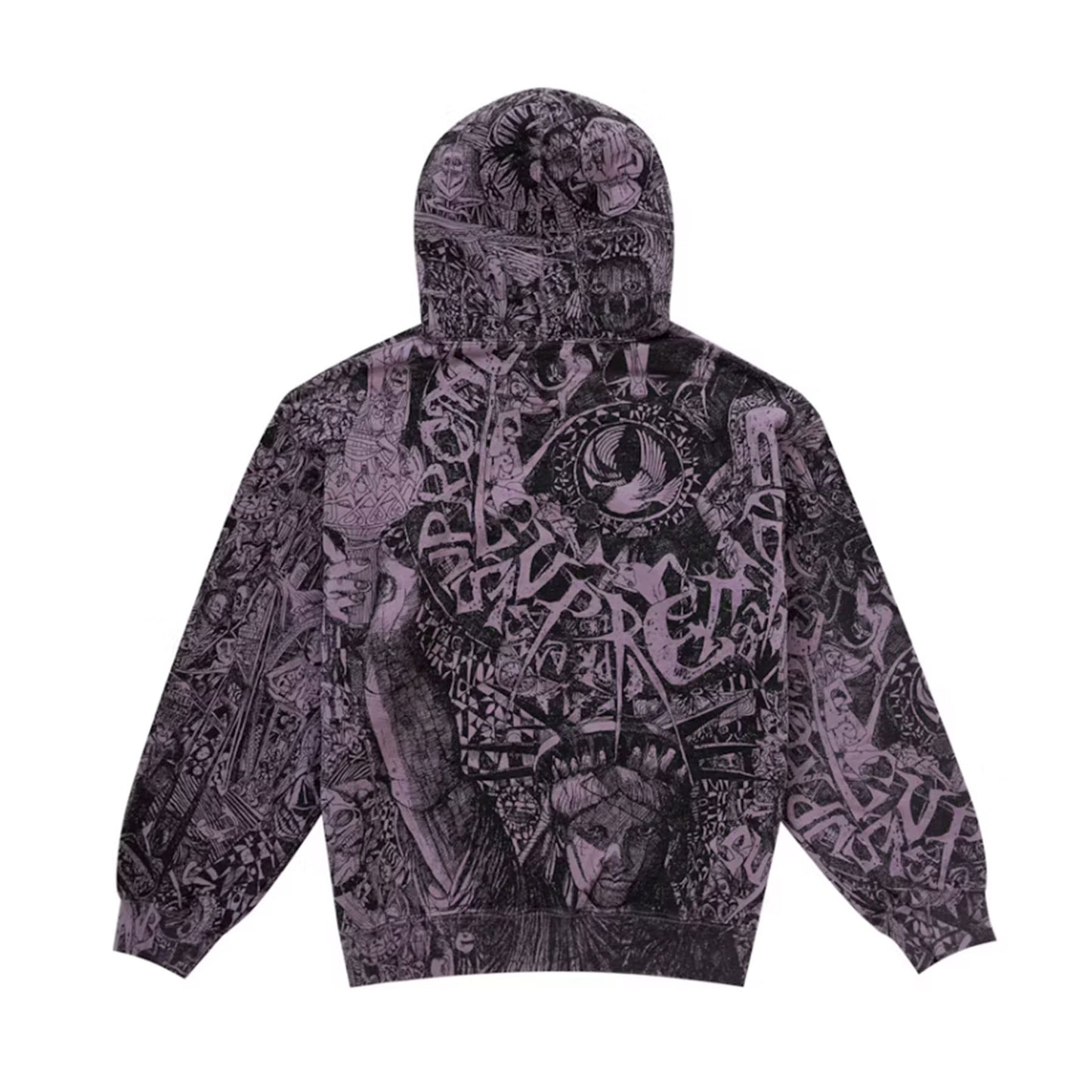 Supreme Liberty Hooded Sweatshirt Dusty Purple [USED] - XL (Used)