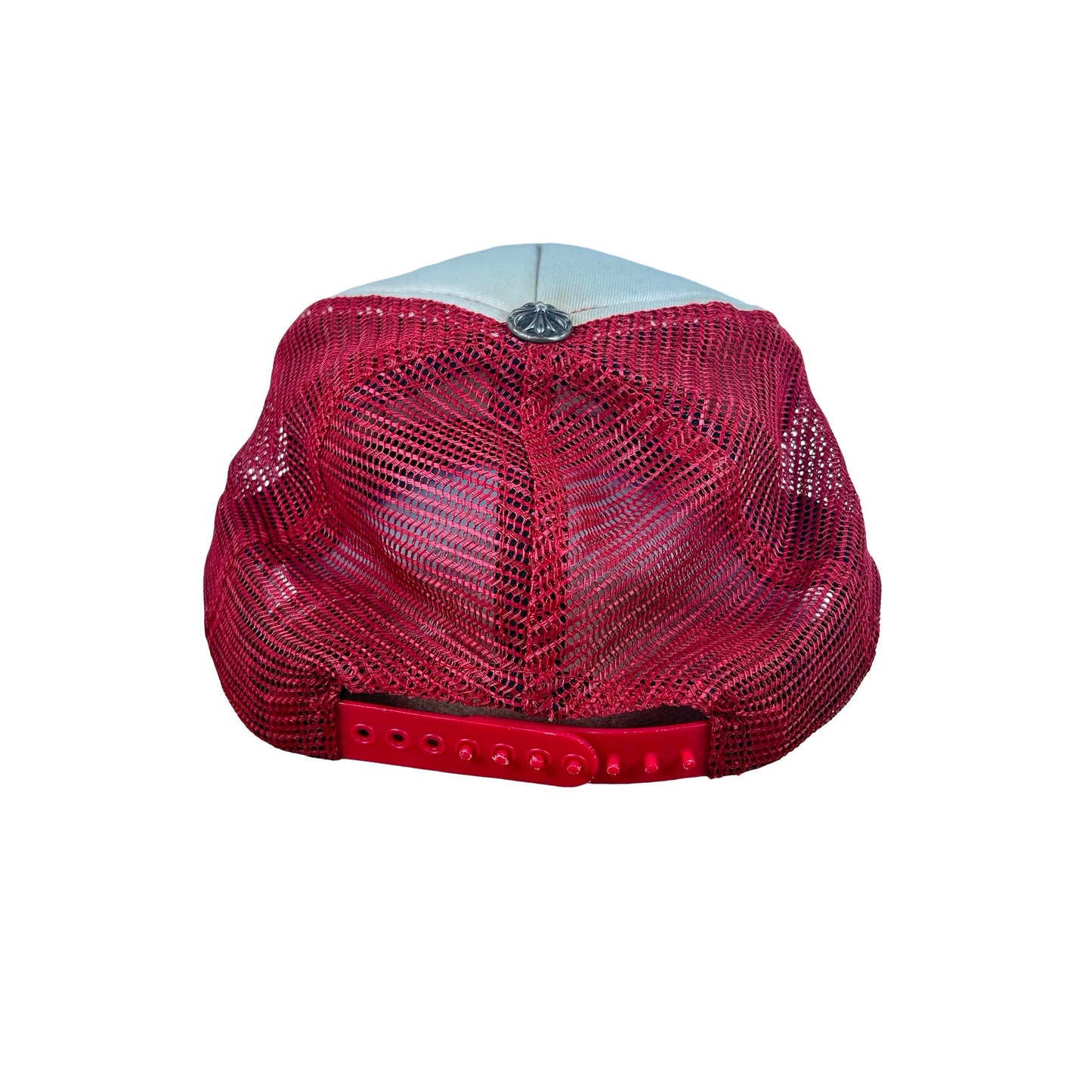 Chrome Hearts CH Hollywood Trucker Hat Red/White [USED2]