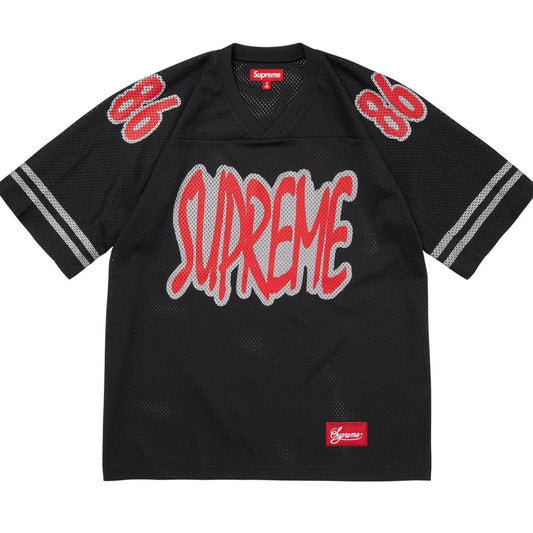 Supreme Reflective Football Jersey Black