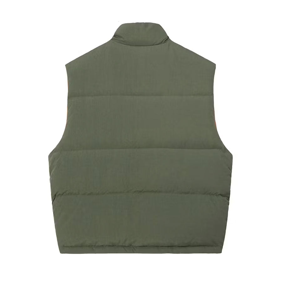 Stussy Reverse Down Workgear Vest Olive [USED] - M (Used)
