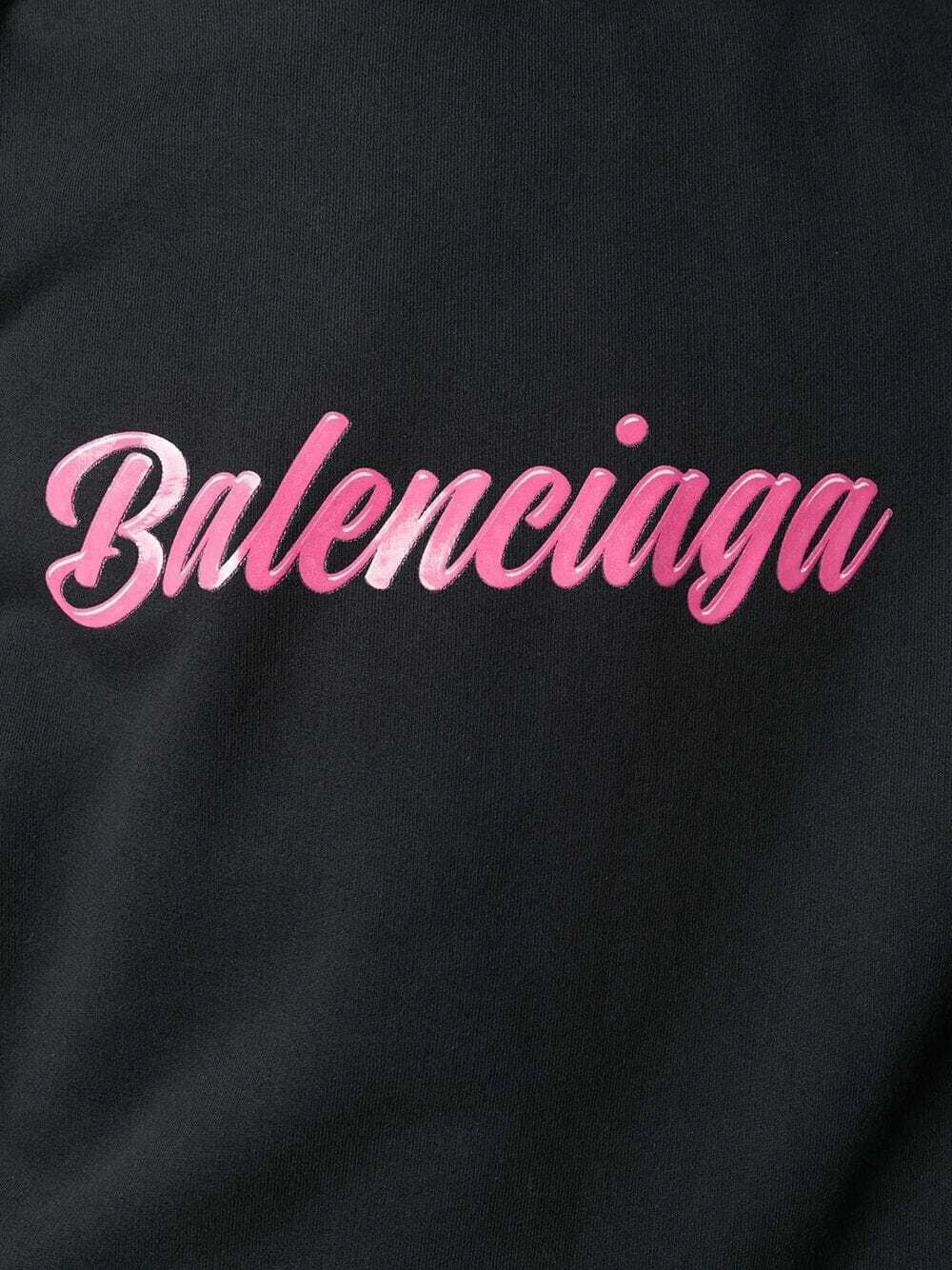 Balenciaga Glossy Logo Hoodie [USED] - M (Used)