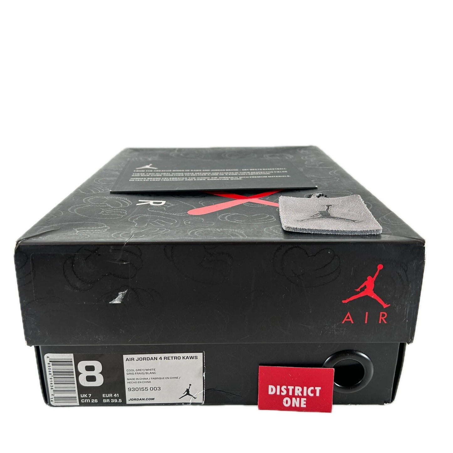 930155 003 Jordan 4 Kaws Grey [USED] - 8 M (Used)