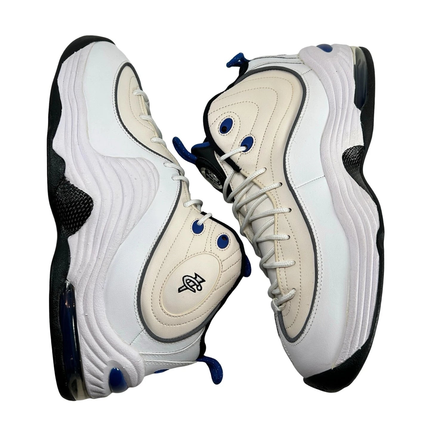 333886 100 Nike Air Penny II White Royal (2016) - 11 M (Uppers Yellowing) (No Box)