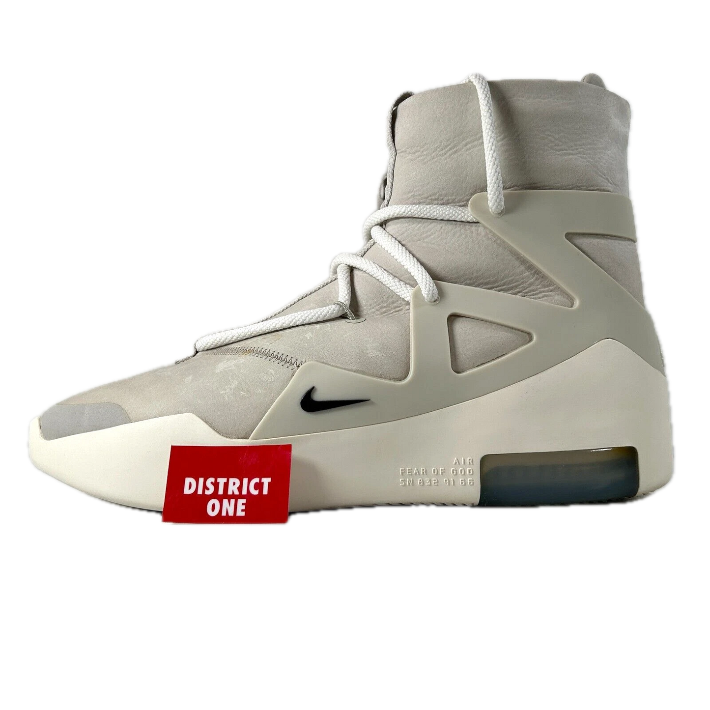AR4237 002 Nike Air Fear Of God 1 Light Bone [USED] - 10 M (Used)