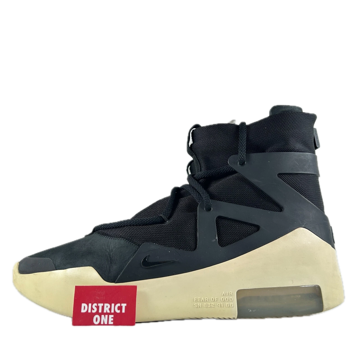 AR4237 001 Nike Air Fear Of God 1 Black [USED] - 10 M (Used)