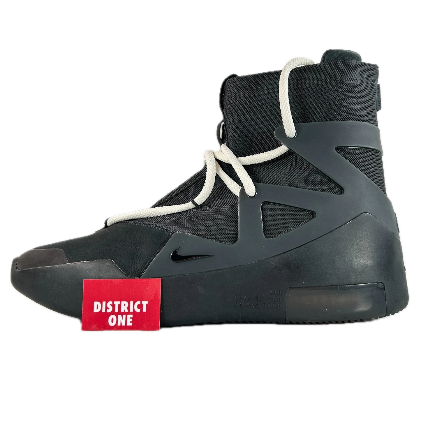 AR4237 005 Nike Air Fear of God 1 Triple Black [USED] - 9.5 M (Used2)