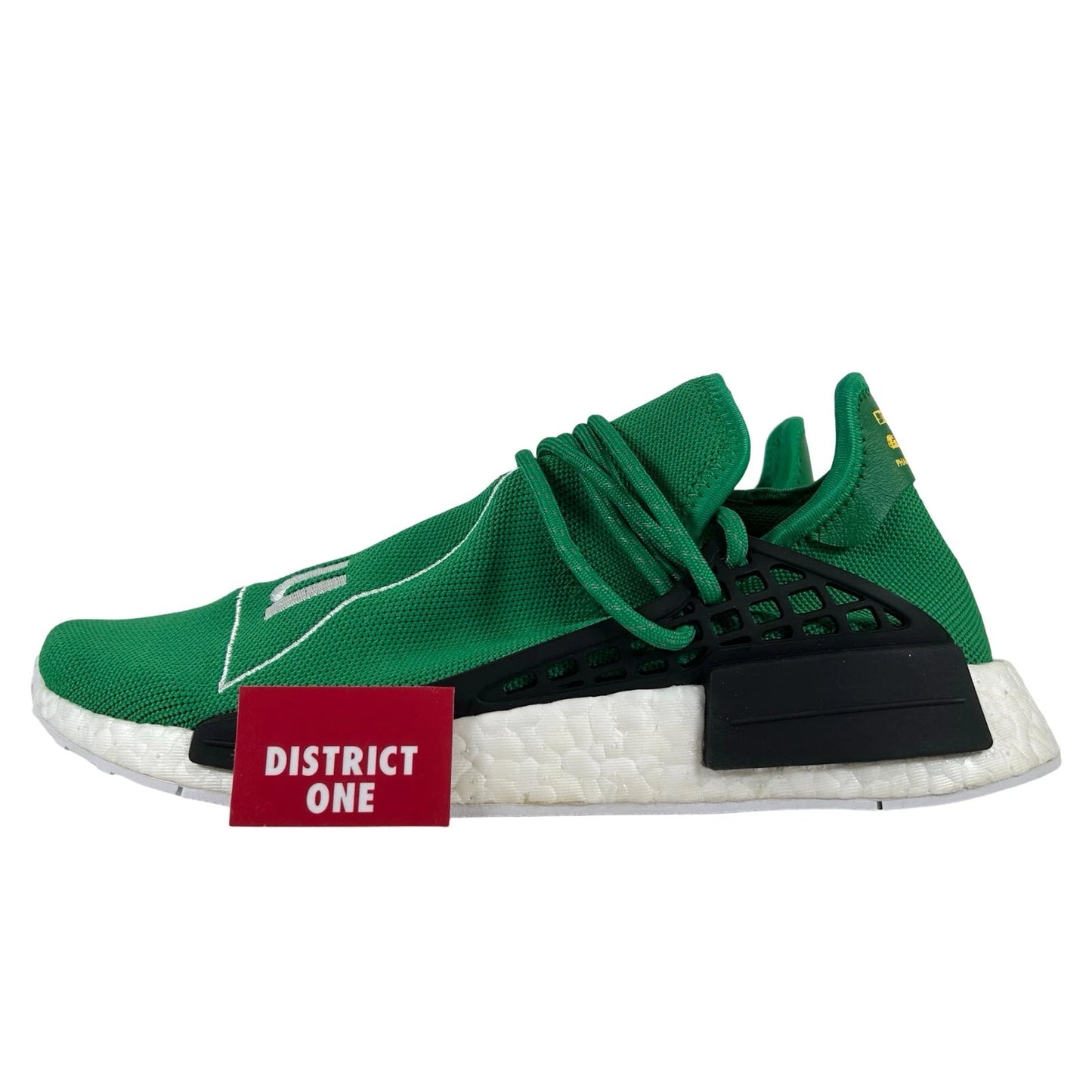 BB0620 adidas NMD R1 Pharrell HU Green - 8 M (Midsoles Yellowing2)