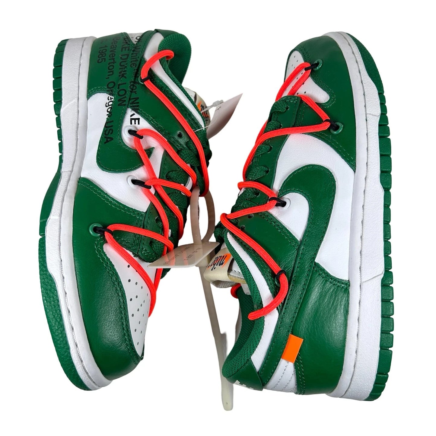 CT0856 100 Nike Dunk Low Off-White Green - 5 M (Foam Yellowing) (Damaged Box)