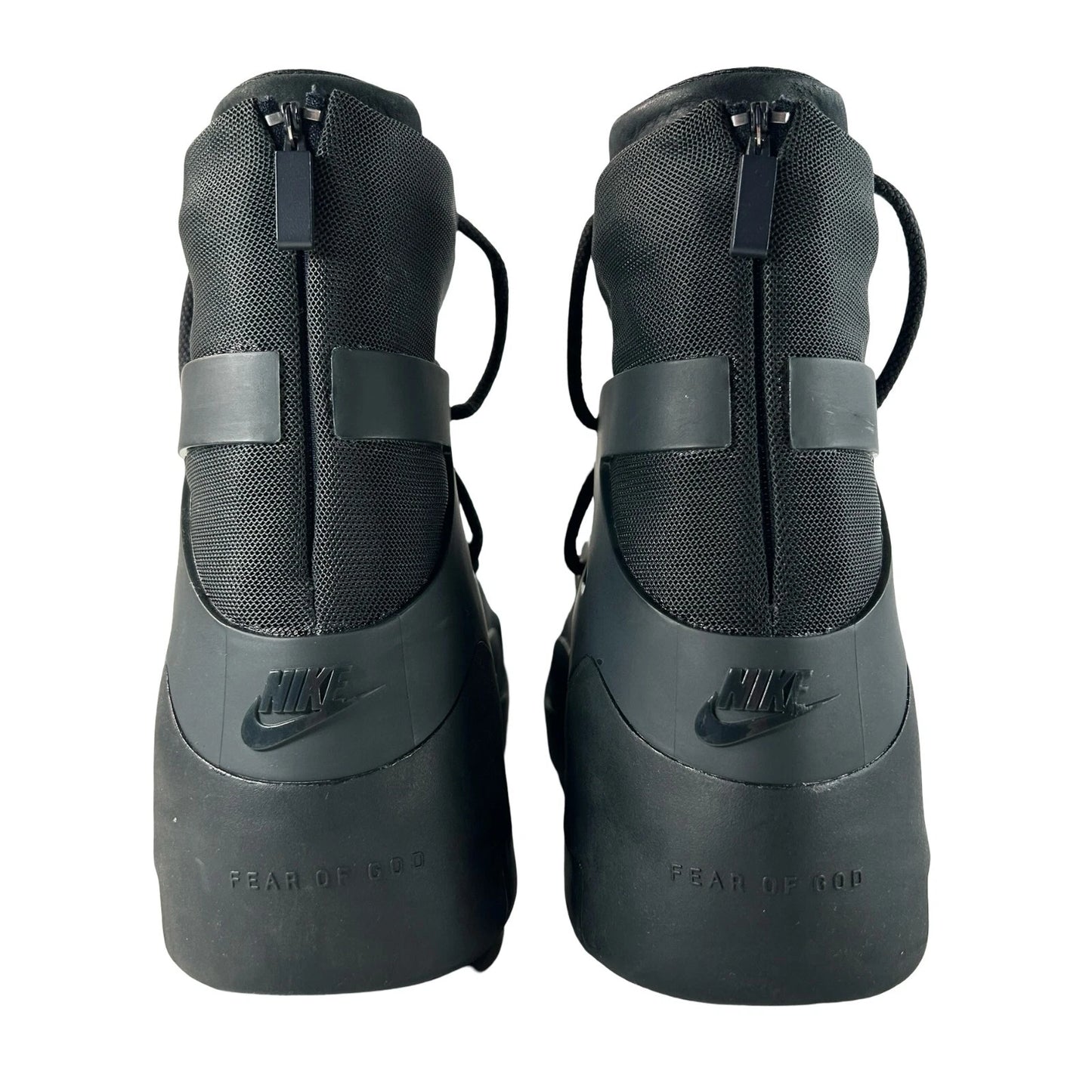 AR4237 005 Nike Air Fear of God 1 Triple Black [USED] - 14 M (Used) (Replace Box)