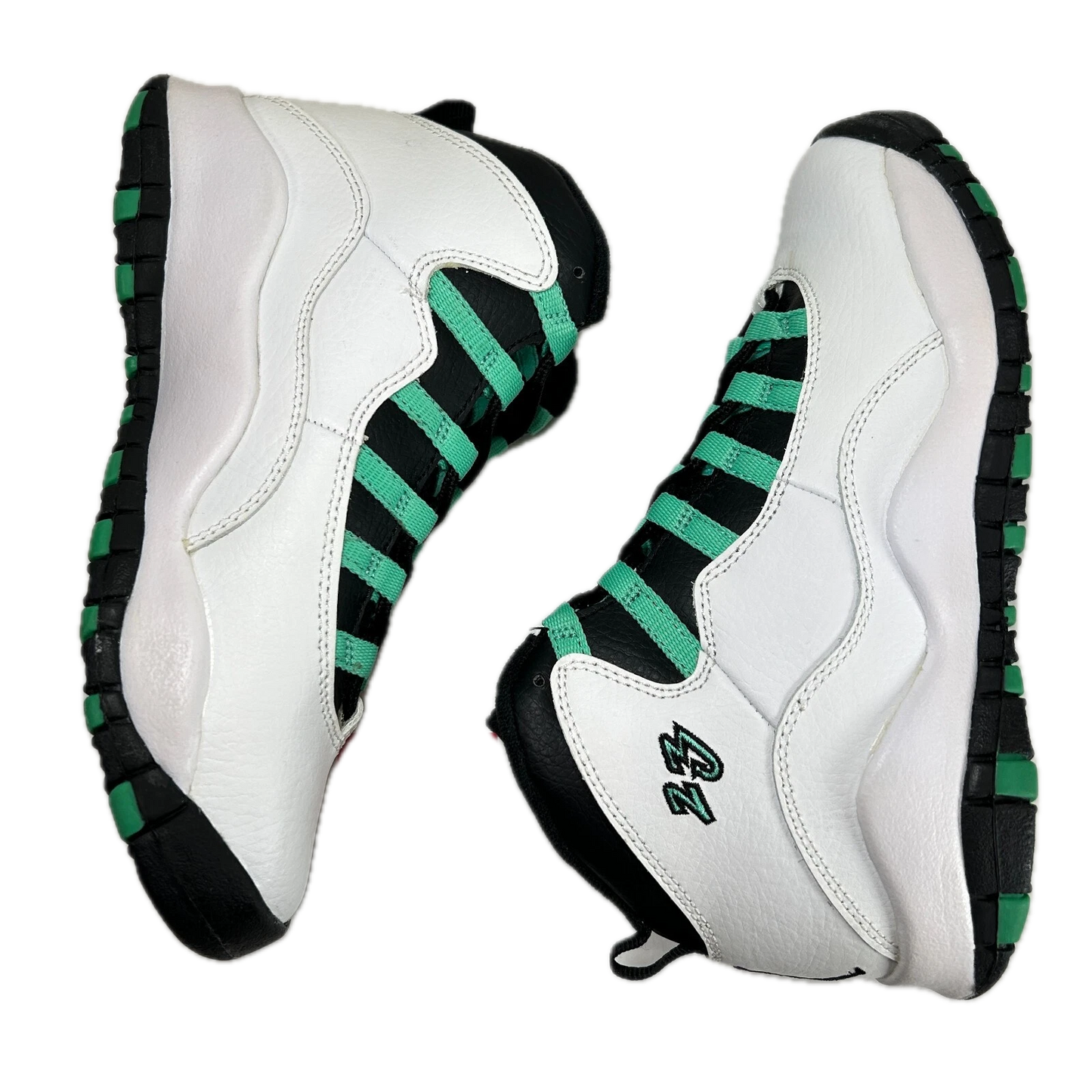 705180 118 Jordan 10 Retro Verde (GS) (2015) - 4.5 Y (Yellowing)