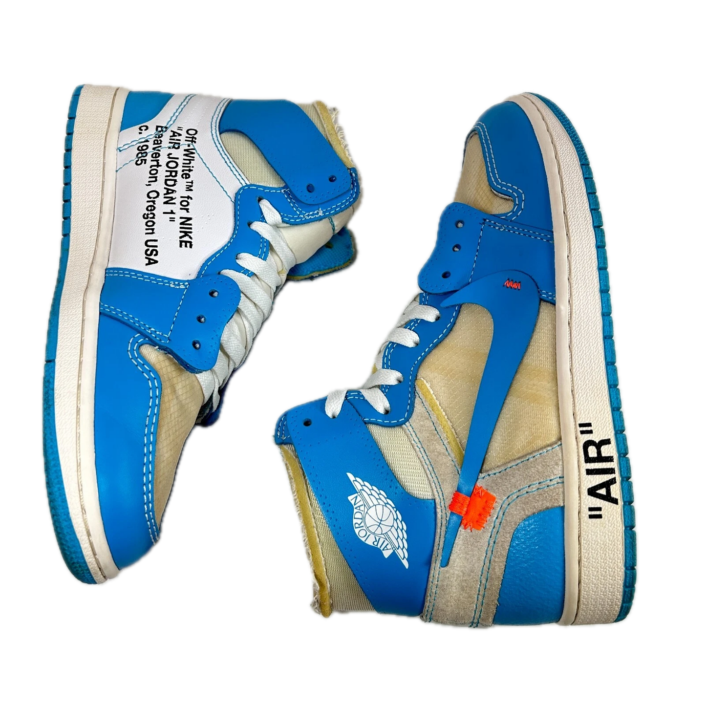 AQ0818 148 Jordan 1 Retro High Off-White UNC [USED] - 7.5 M (Used2)