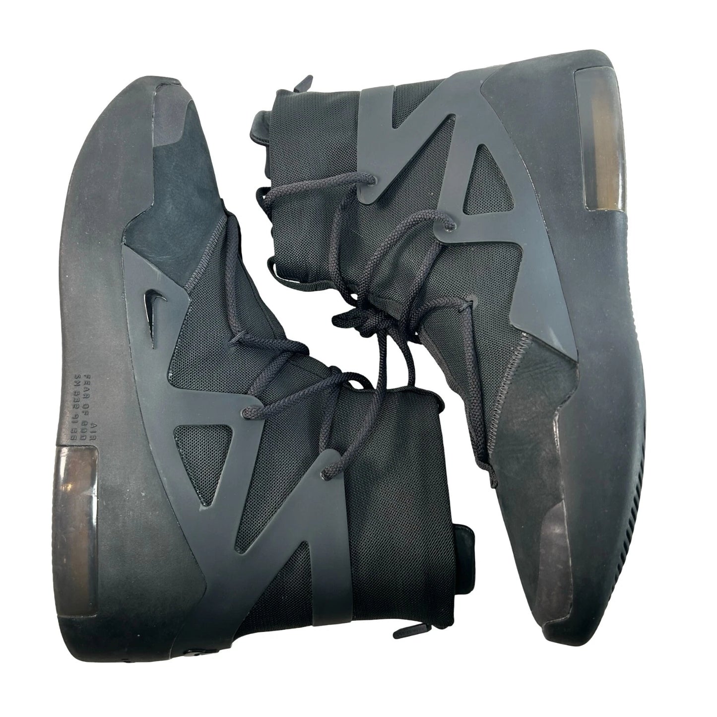 AR4237 005 Nike Air Fear of God 1 Triple Black [USED] - 14 M (Used) (Replace Box)