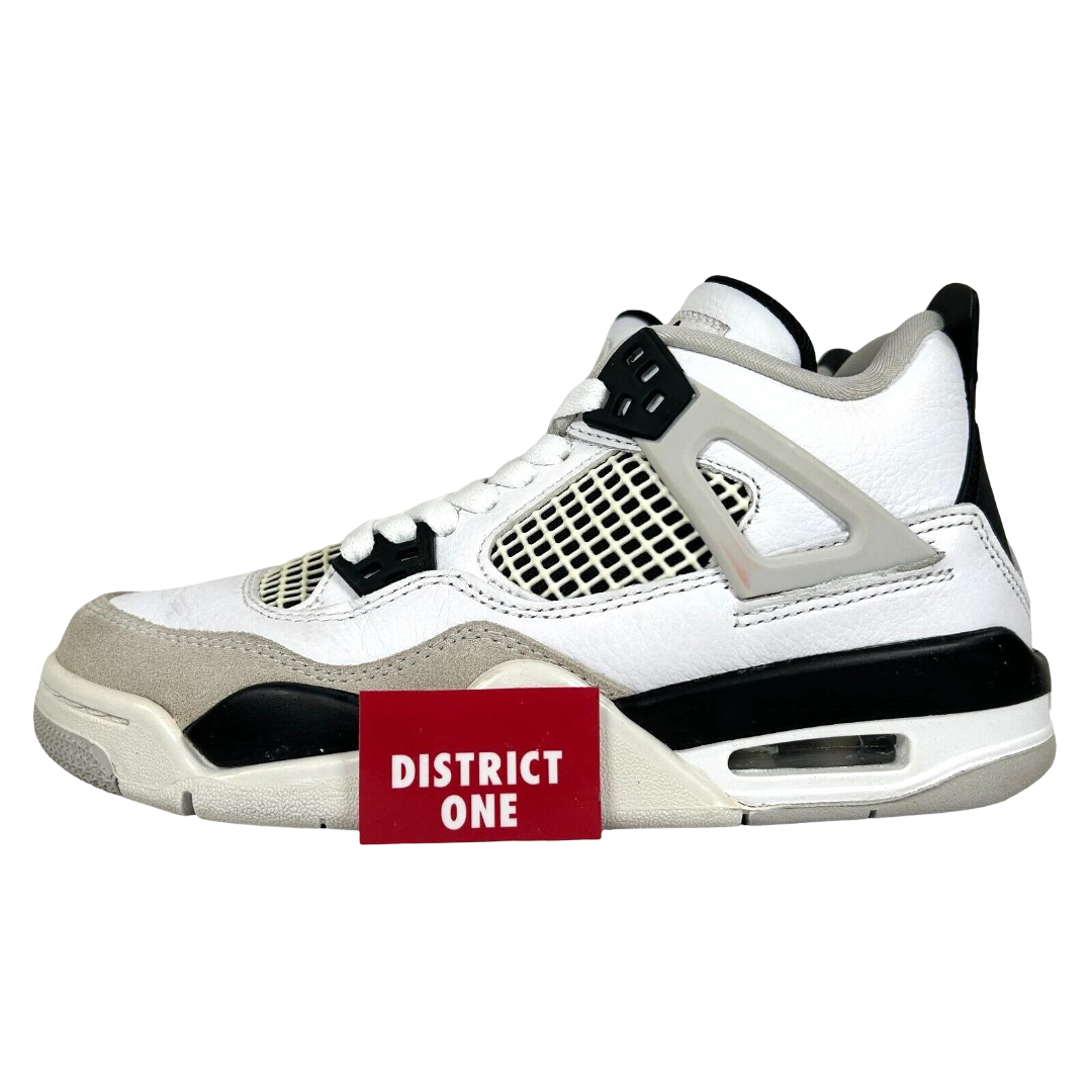 408452 111 Jordan 4 Retro Military Black (GS) [USED] - 4 Y (Used)