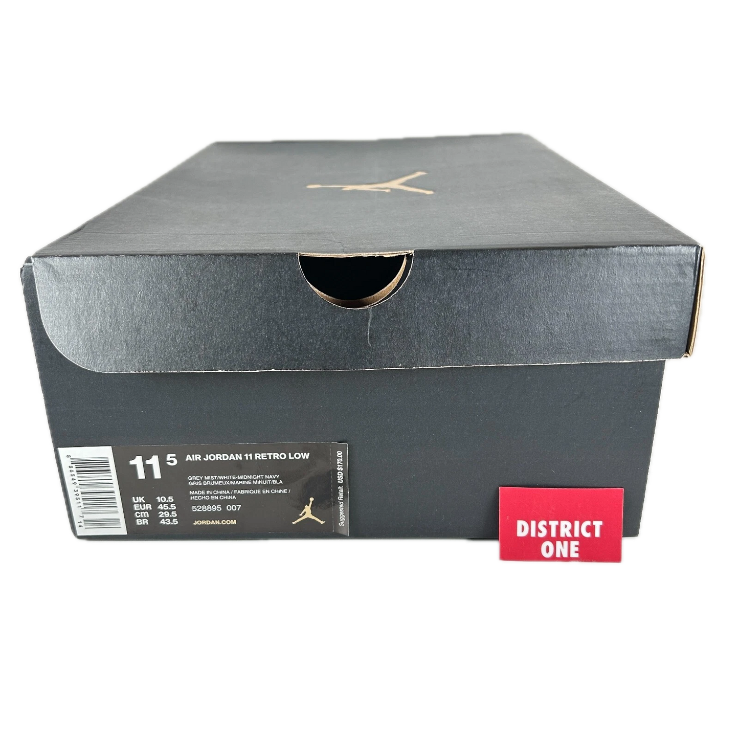 528895 007 Jordan 11 Retro Low Georgetown - 11.5 M (Yellowing Soles)