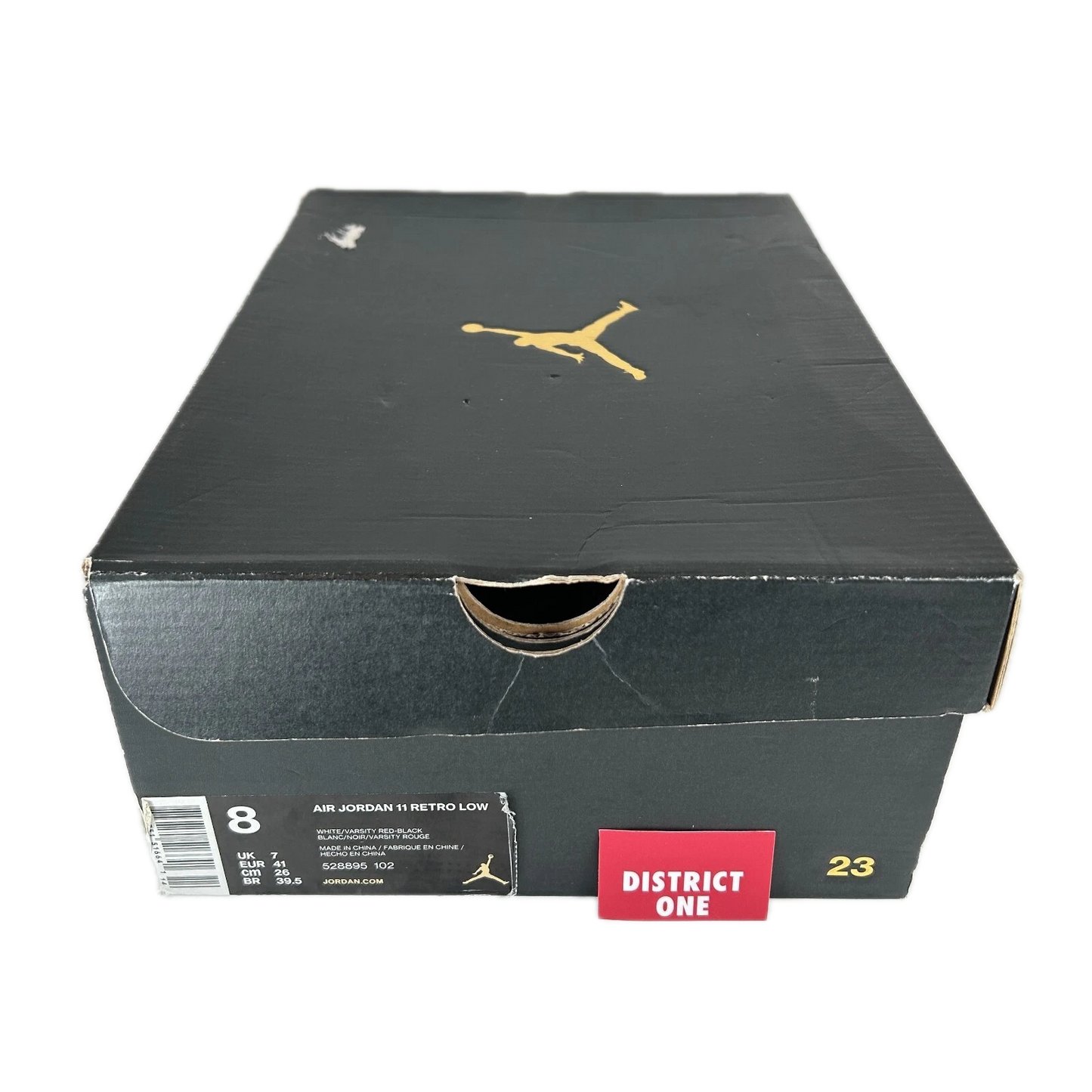 528895 102 Jordan 11 Retro Low Cherry (2016) - 8 M (Yellowing Soles)