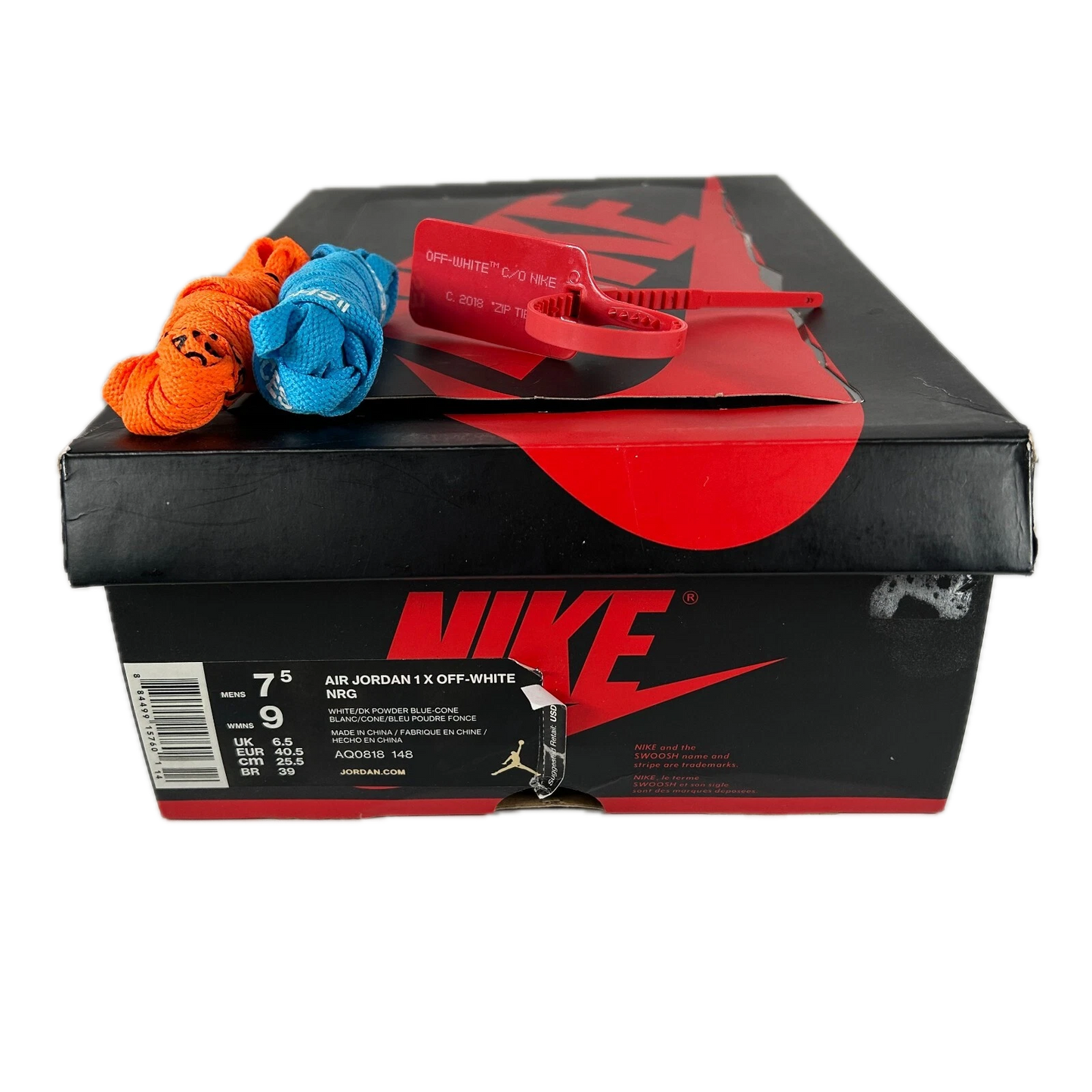 AQ0818 148 Jordan 1 Retro High Off-White UNC [USED] - 7.5 M (Used2)