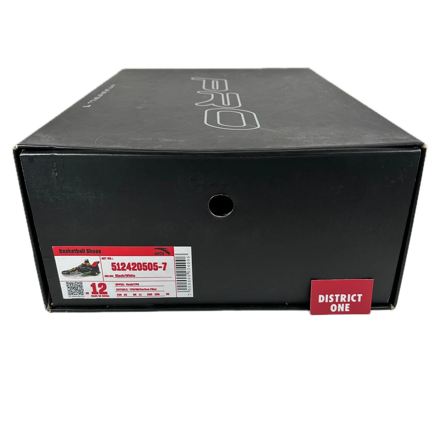 512420505 7 ANTA Kai Shock Wave 5 Pro Speed Basketball Shoes [USED] - 12 M (Used)