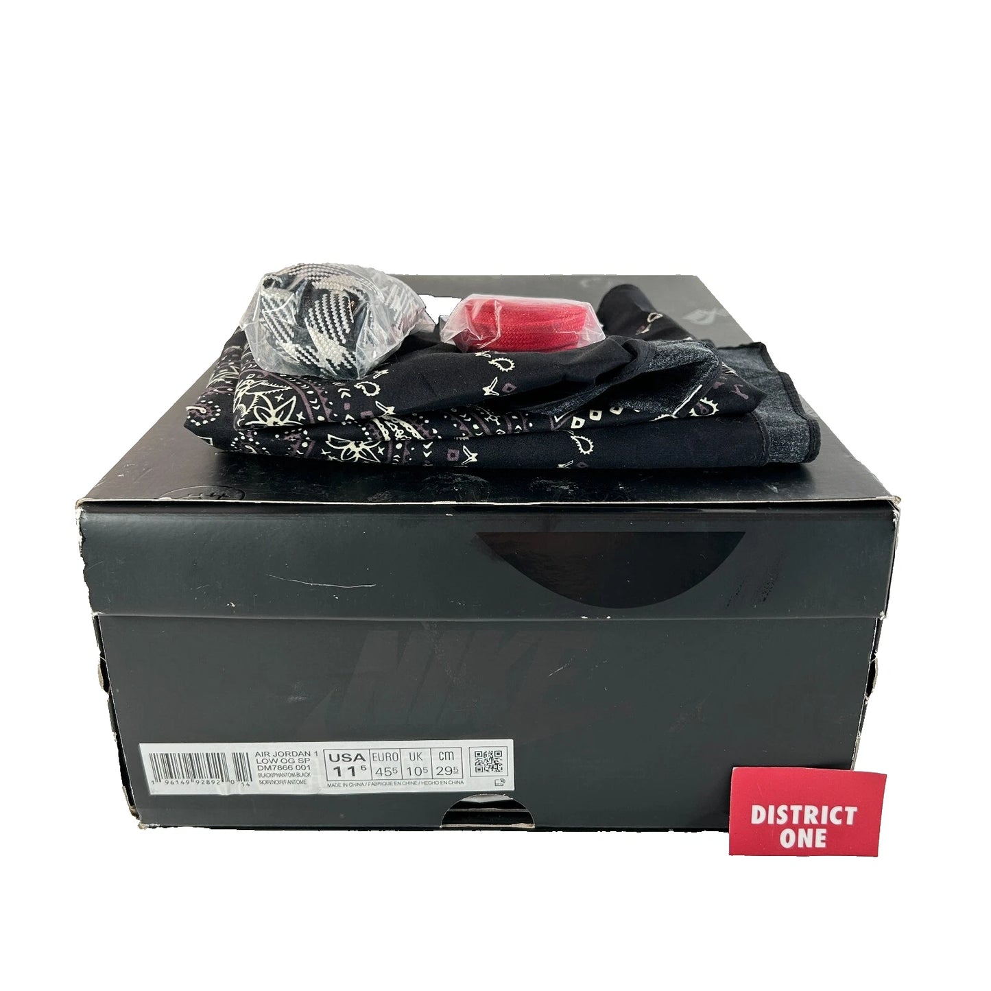 DM7866 001 Jordan 1 Retro Low OG Travis Scott Black Phantom [USED] - 11.5 M (Used3)