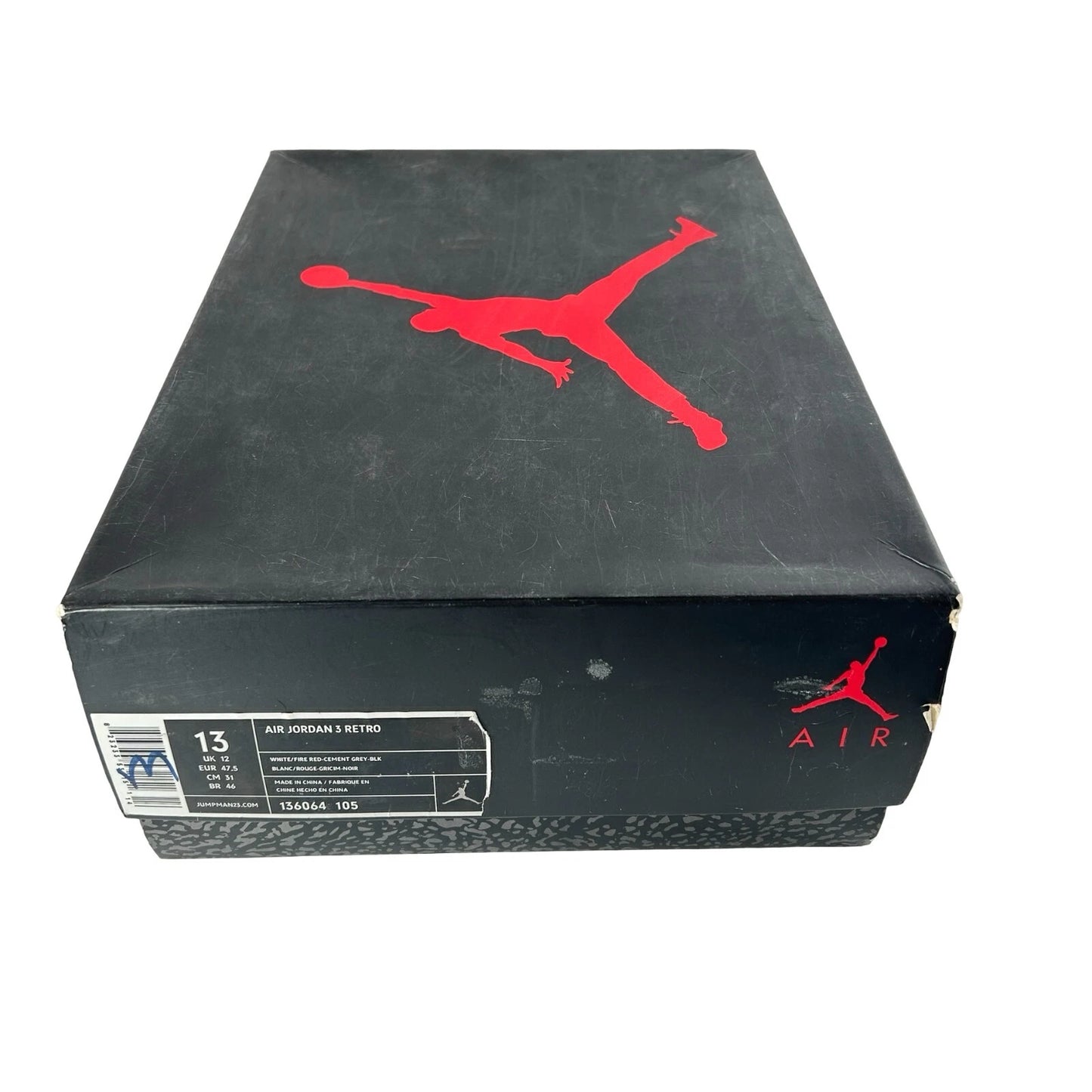 136064 105 Air Jordan 3 Retro White Cement (2011) [USED] - 13 M (VNDS)