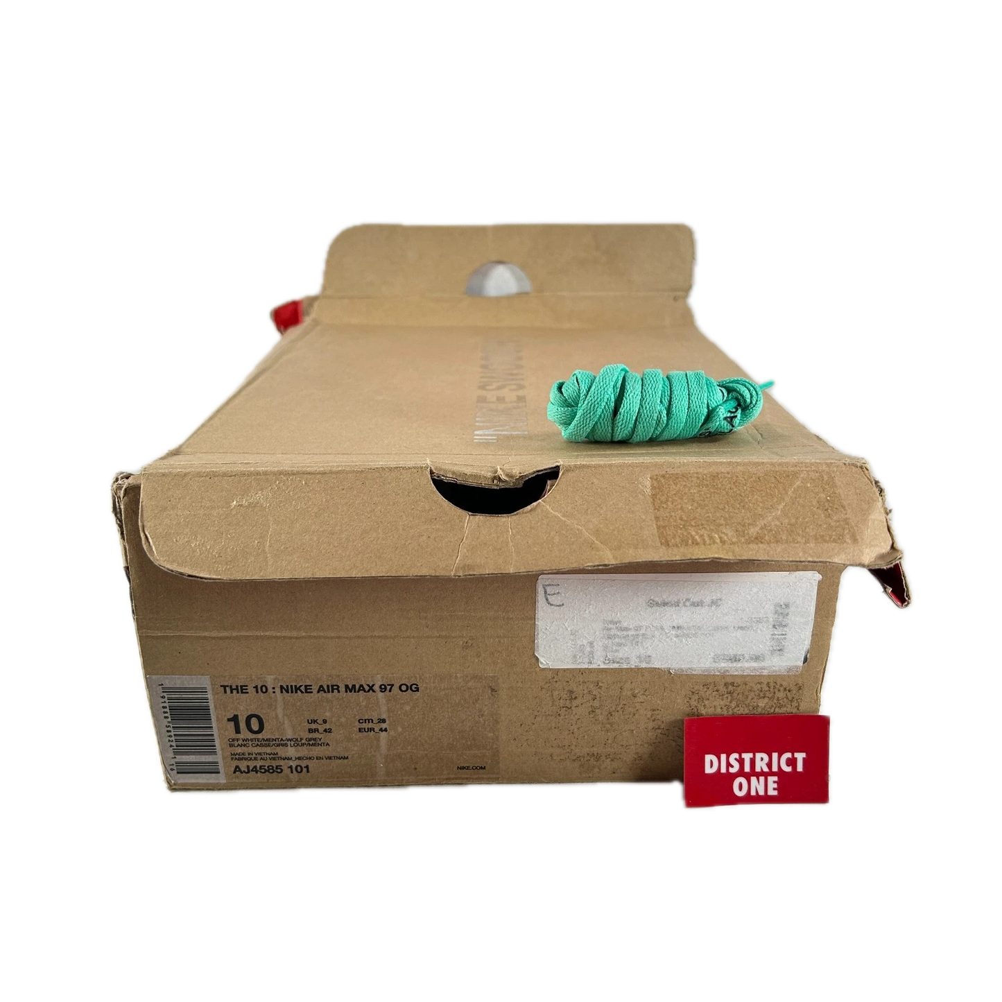 AJ4585 101 Nike Air Max 97 Off-White Menta [USED] - 10 M (Used)