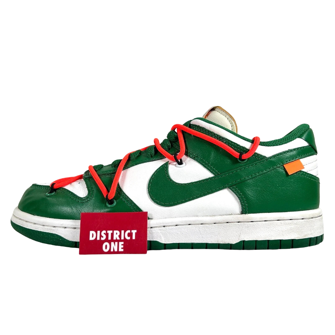 CT0856 100 Nike Dunk Low Off-White Green [USED] - 7 M (Used)