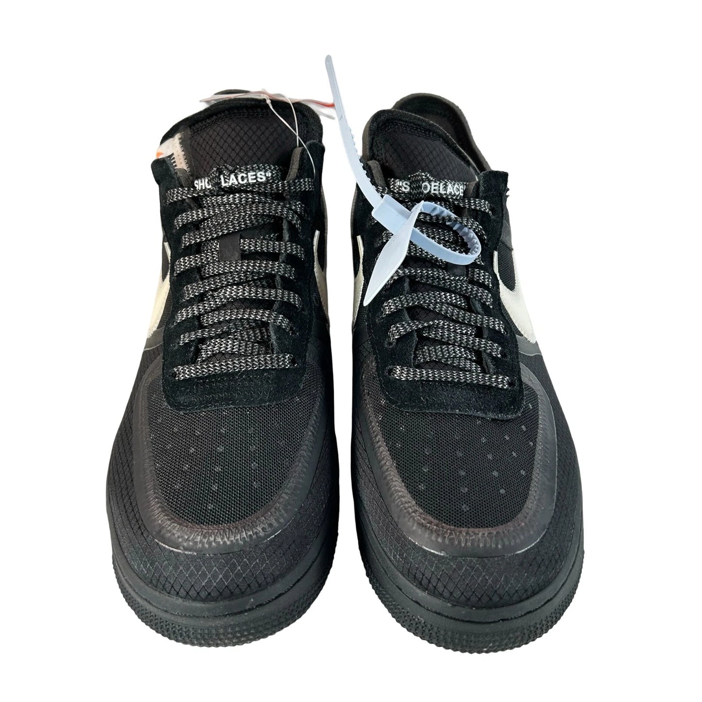 AO4606 001 Nike Air Force 1 Low Off-White Black White - 11.5 M (Swooshes Slightly Yellowing)