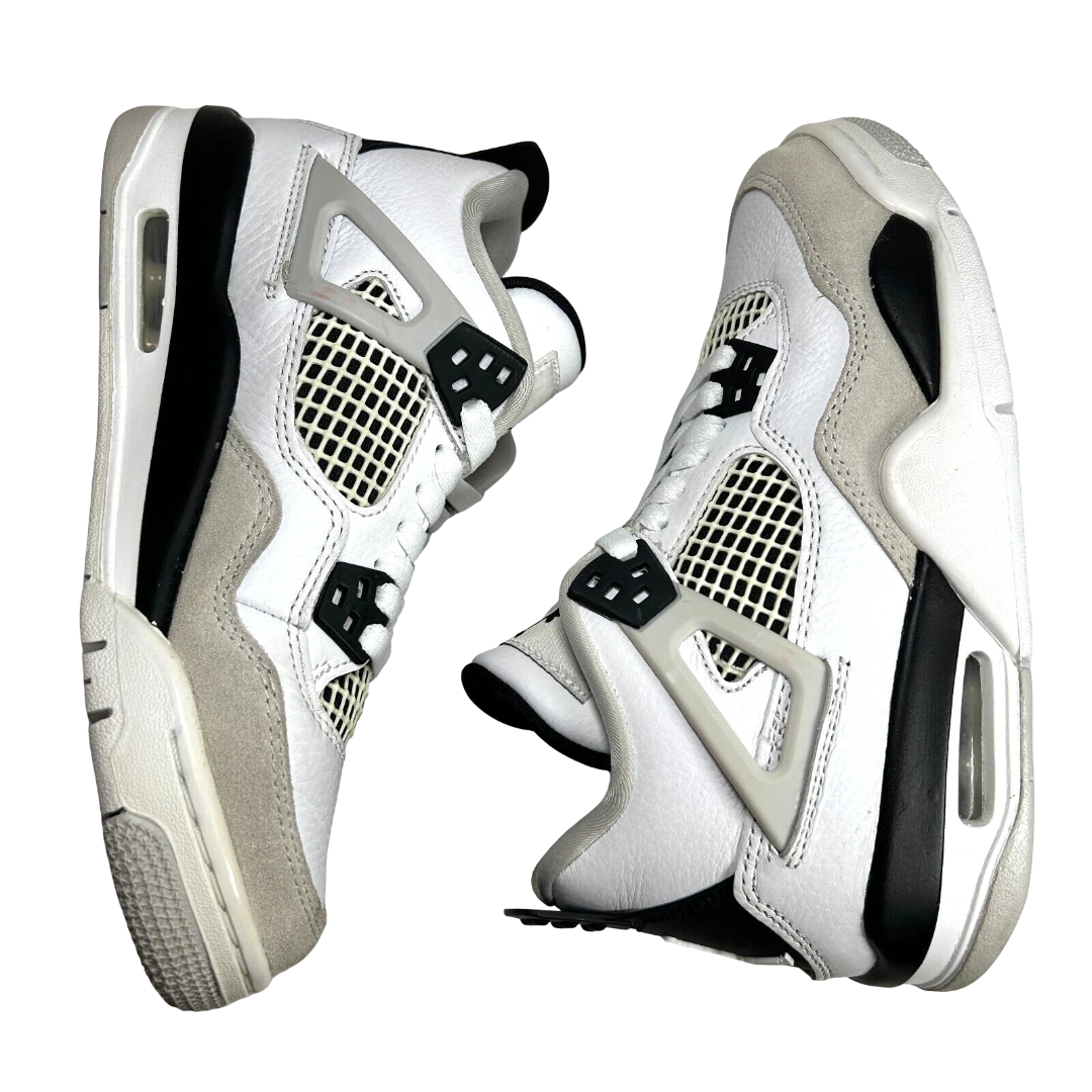 408452 111 Jordan 4 Retro Military Black (GS) [USED] - 4 Y (Used)