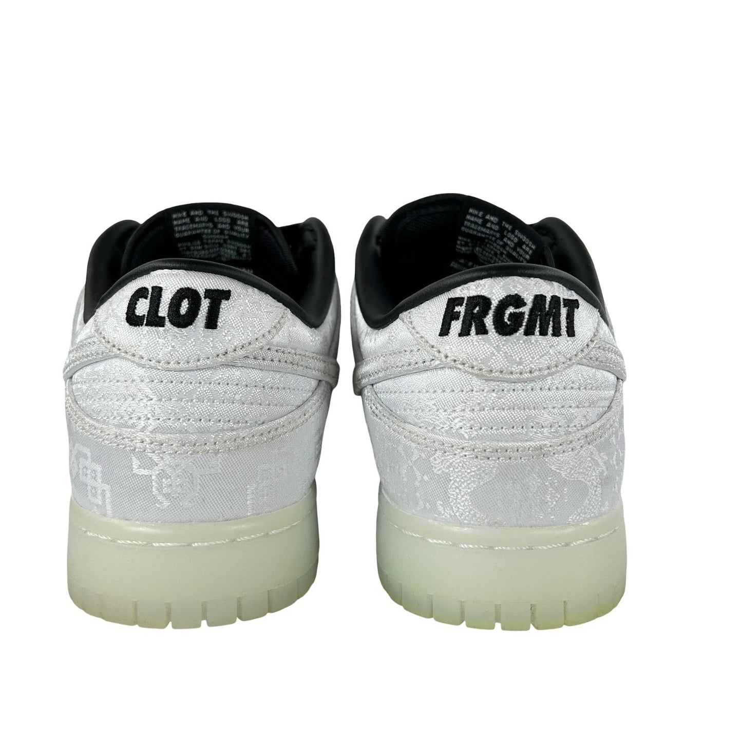 FN0315 110 Nike Dunk Low CLOT Fragment White [USED] - 10.5 M (Used)