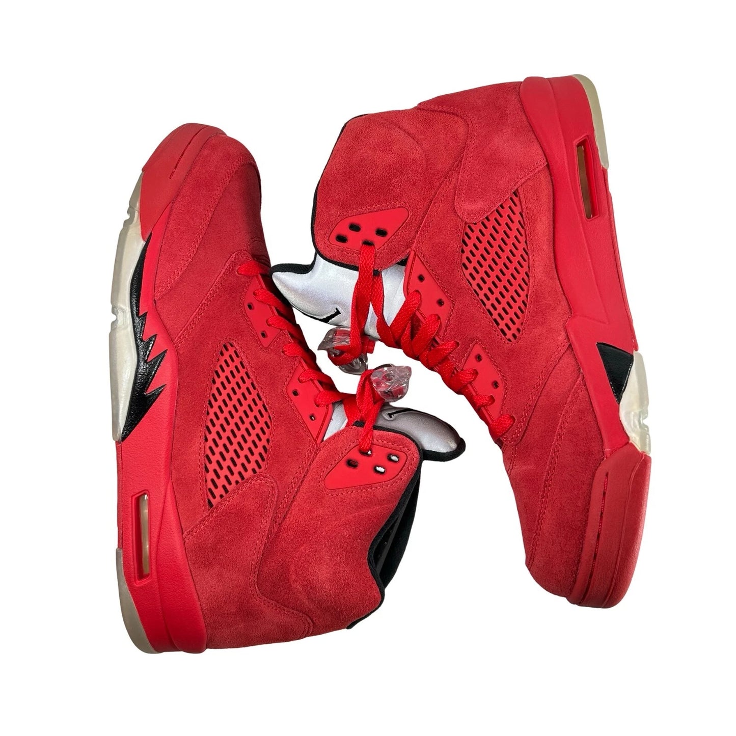 136027 602 Air Jordan 5 Retro Red Suede - 11.5 M (Soles Yellowing)