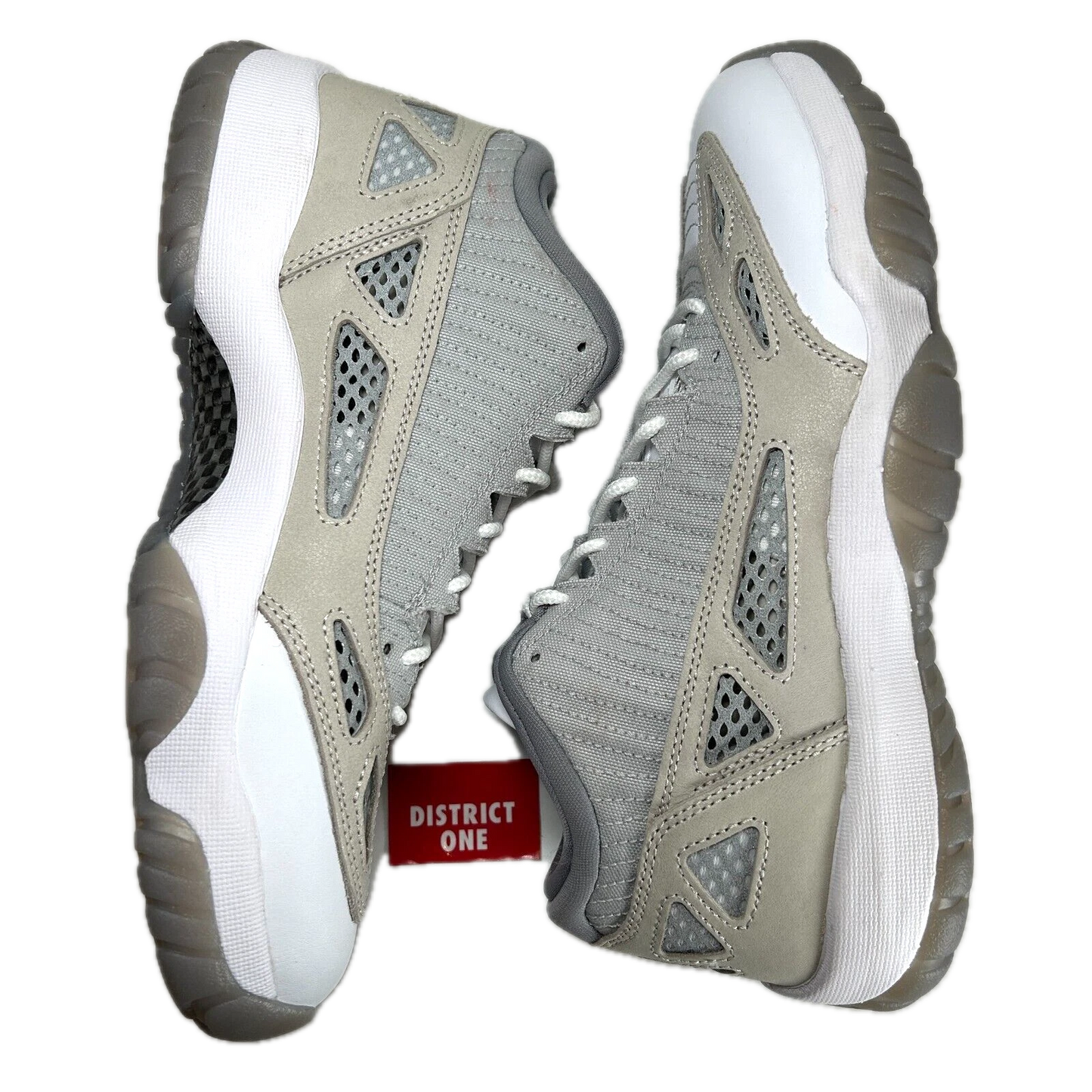 919712 102 Jordan 11 Retro Low IE Light Orewood Brown - 8 M (Mark on Left Shoe) (Damaged Box)